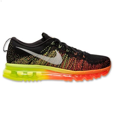 Nike Flyknit Air Max Mens Shoes Black Silver Green 0range Hot Factory Outlet